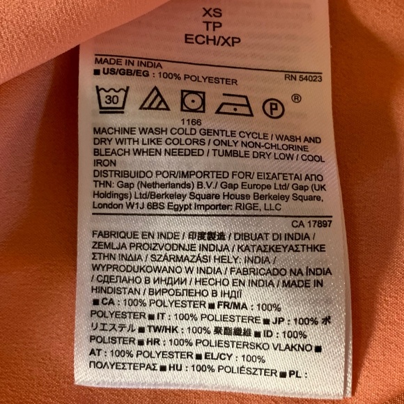 Banana Republic Peach Top XS - Picture 4 of 5